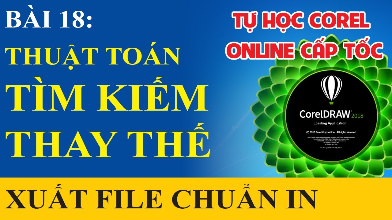 Tự học Corel Bài 18: Xuất file chuẩn in -  Thuật tóan tìm kiếm - thay thế | S.Design