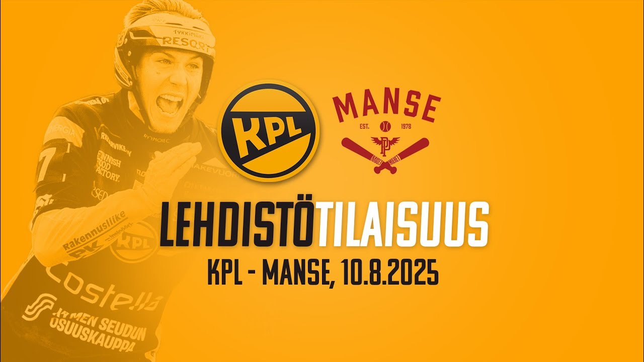 Lehdistötilaisuus KPL - Manse 10.8.2025
