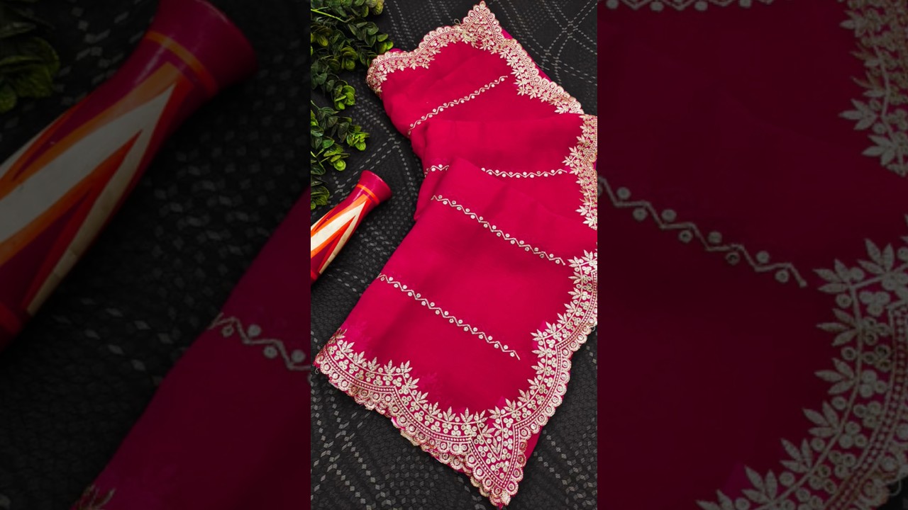 latest jimmy choo saree || new Fancy saree || chiffon party wear saree #floralsaree