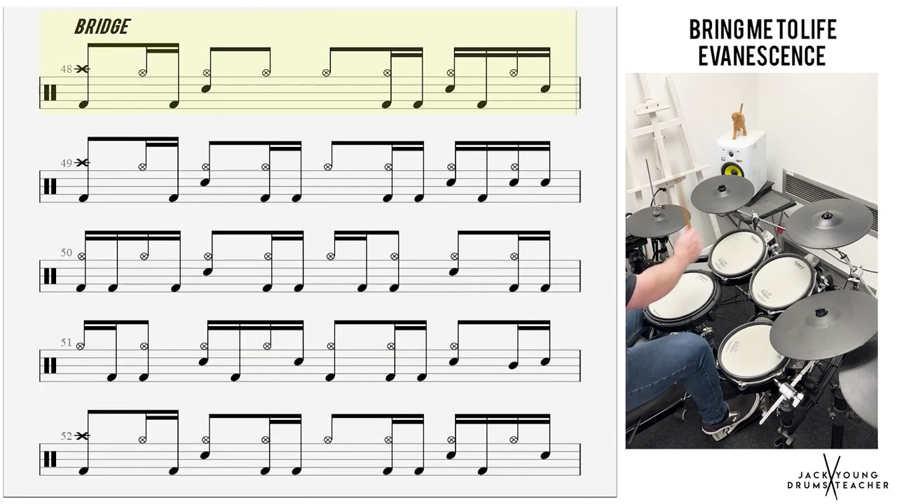 How to Play 🥁   Bring Me To Life   Evanescence