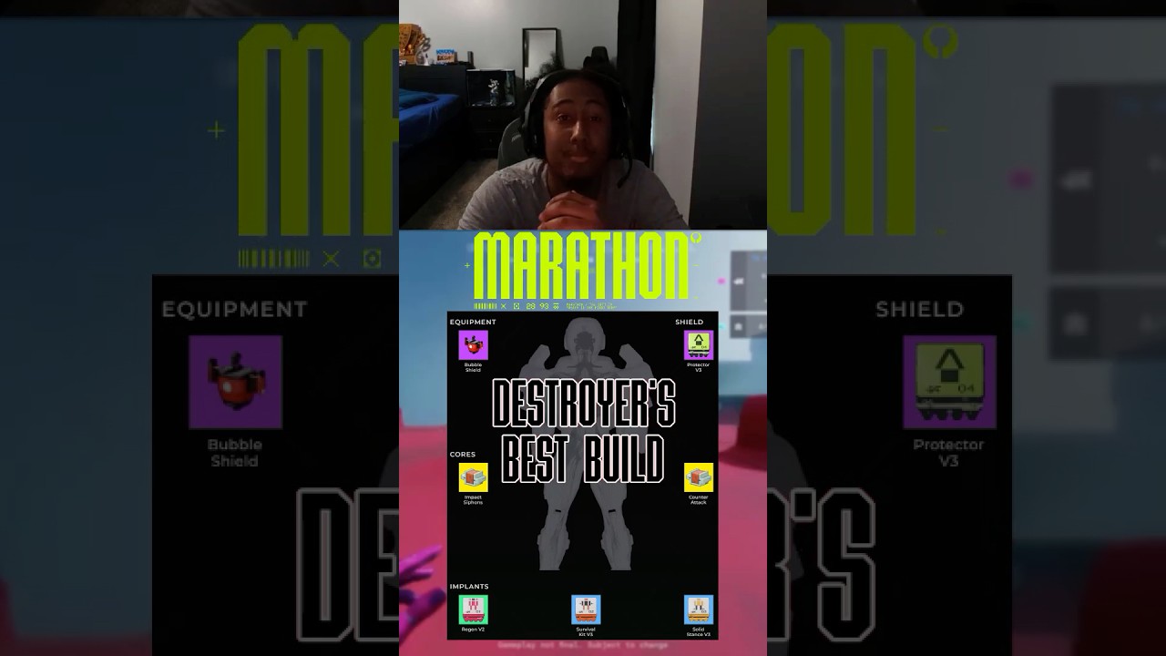 DESTROYER&rsquo;S BEST BUILD | Marathon Beta #Marathongame #bestbuild #destroyer
