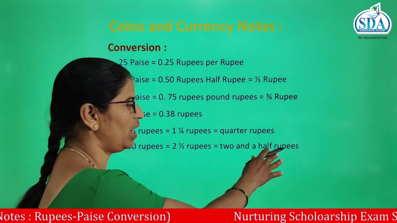 Coins and Currency Notes  Rupees Paise Conversion (Measurement)I MATH I 5 Eng med I SCHOLARSHIP