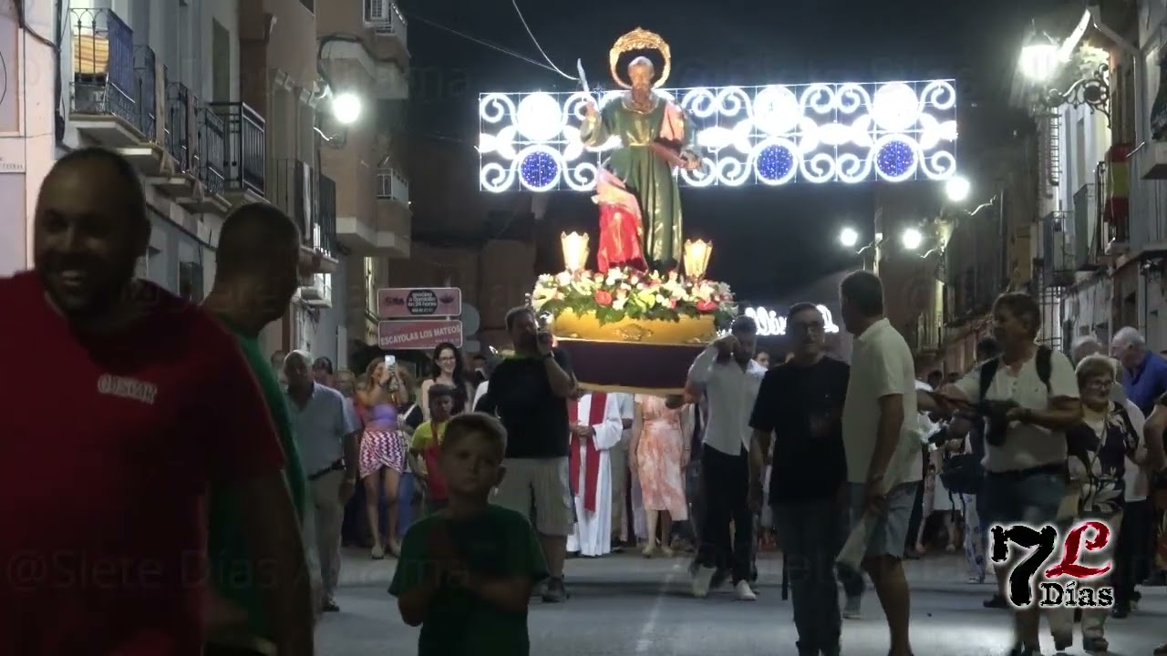 San Bartolomé recorre las calles de Librilla previo a las Pitanzas