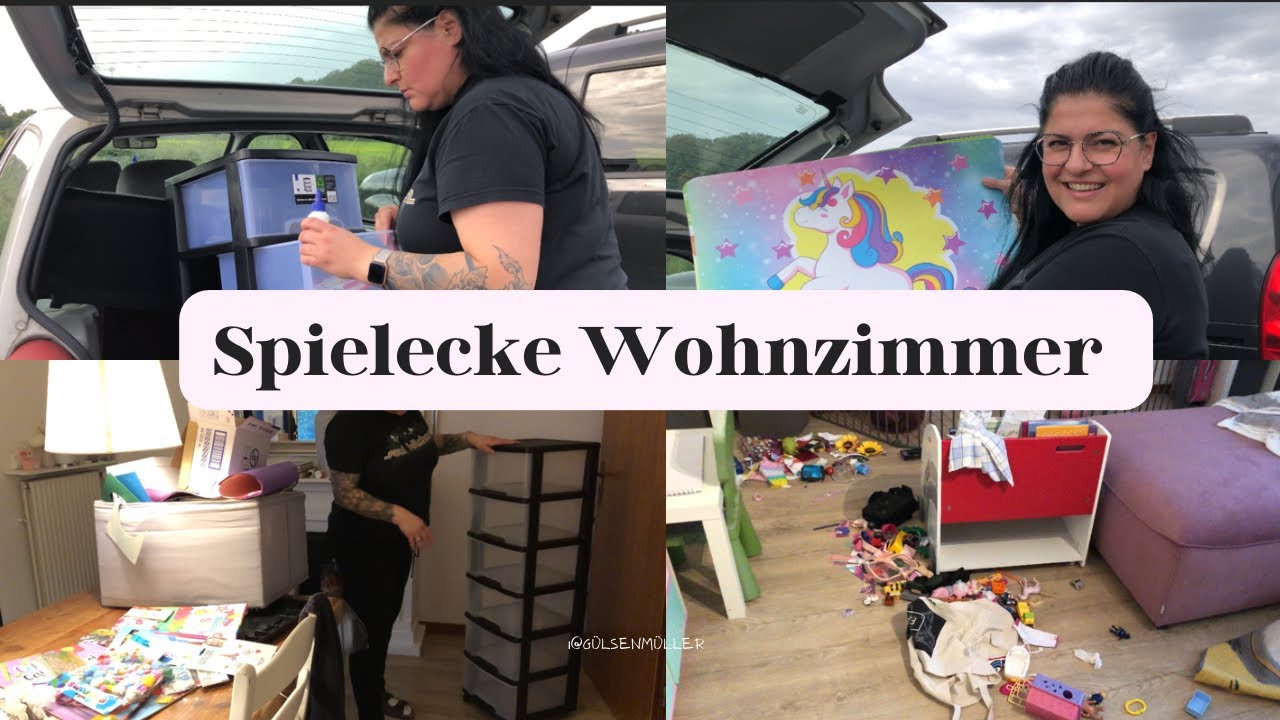 Spielecke Wohnzimmer | Ausmisten | Aussortieren | Aufbewahrungsboxen | Organisieren | Vlog | Alltag