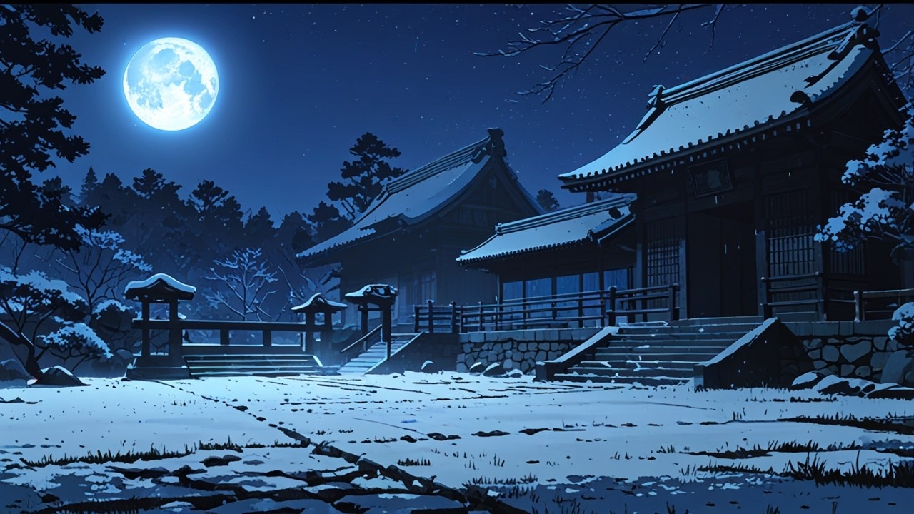 Minimal Japanese Zen Night Music for Deep Focus, Stillness, and Silent Reflection (6 Hours)