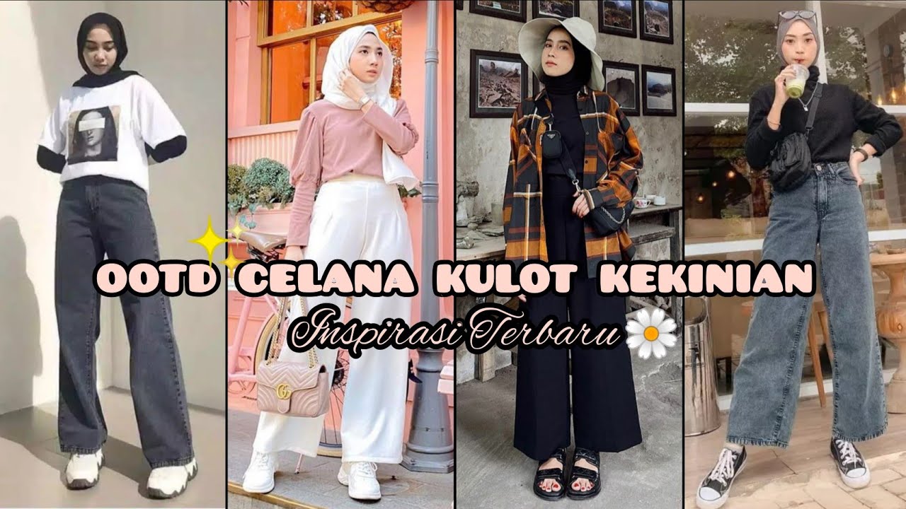 Style Hijab Menggunakan Celana Kulot Part3✨ terbaru 2021