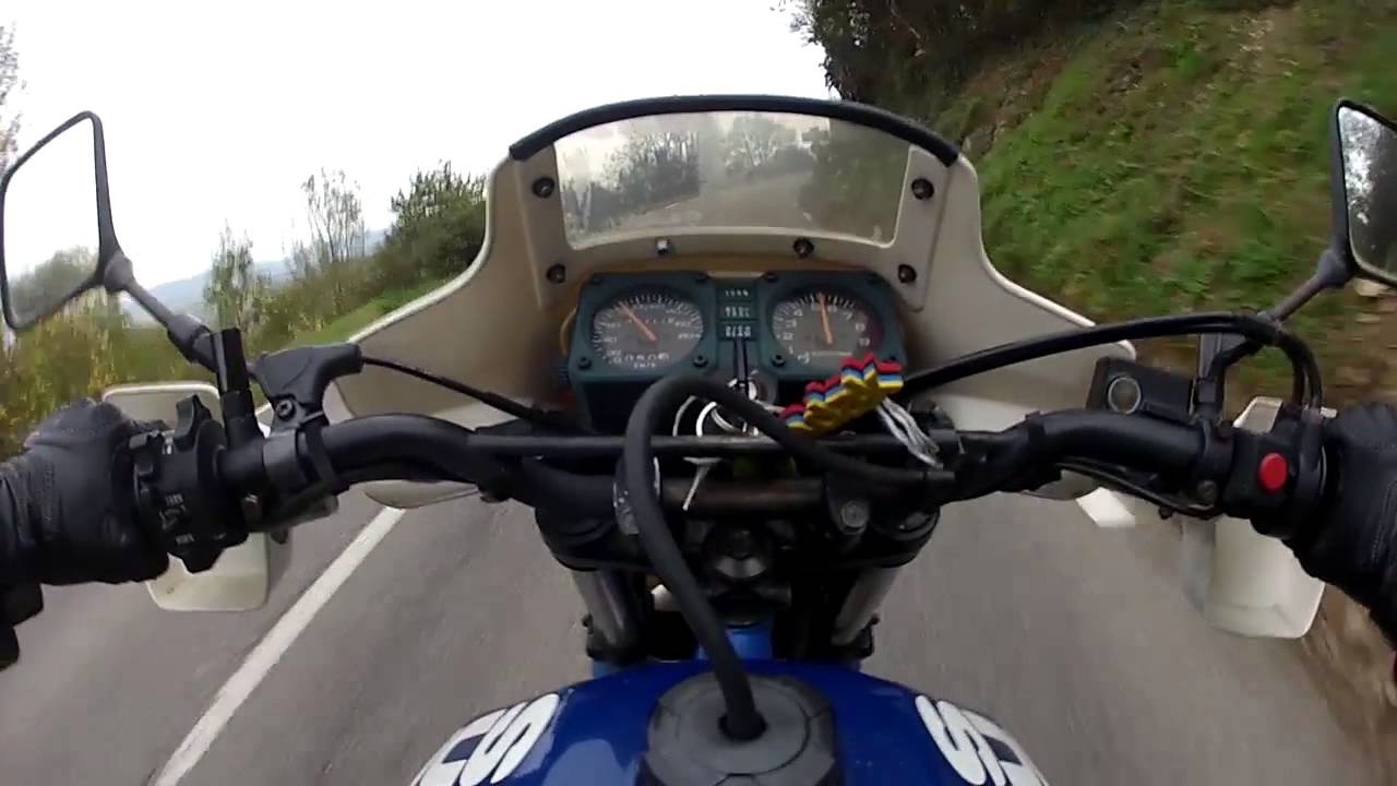 Suzuki 600 DR Djebel !  on board, acceleration, wheels. For KIck STARTERS Only...