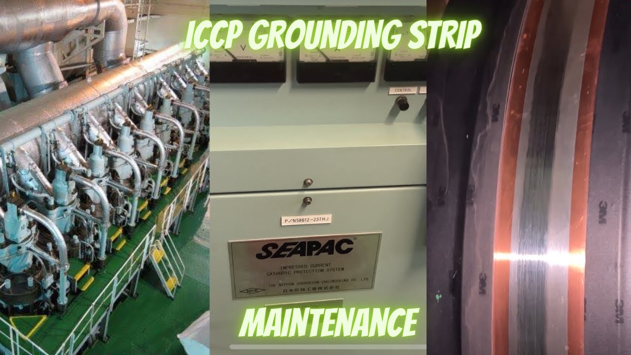 Maintenance of ICCP grounding strip of Merchant Navy Ship 🚢 @etojasmeet