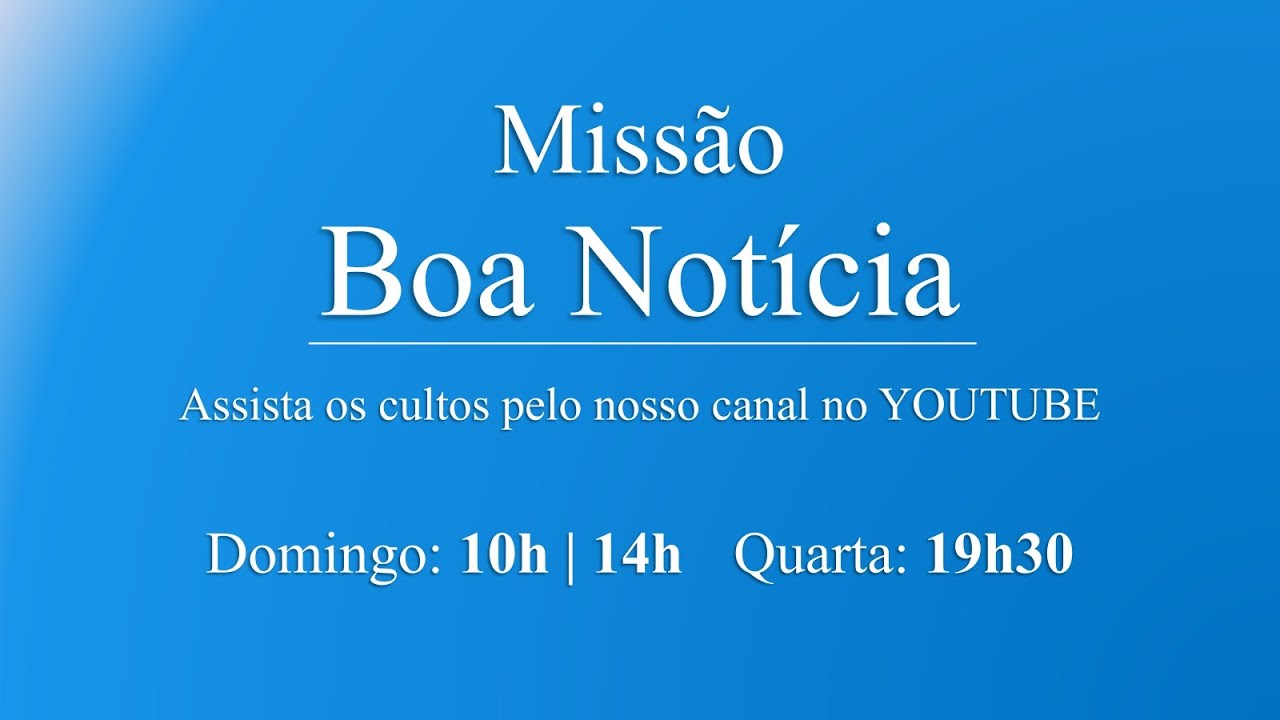 Culto de Domingo de Manhã