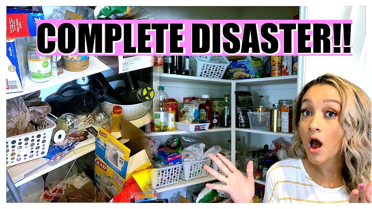 EXTREME PANTRY PURGE | COMPLETE DISASTER CLEAN WITH ME | DOLLAR TREE ORGANIZATION