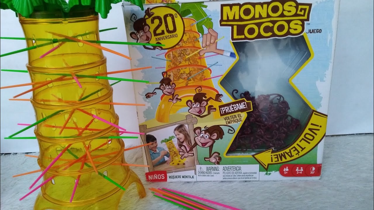 Jugando el juego de los monos locos 🐒 / #monos #locos #jugando #juguetes #promocion