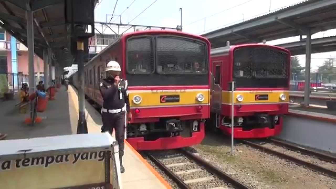 KRL JABOTABEK 元JR東日本205系ハエ1･ハエ18　Depok Baru並び
