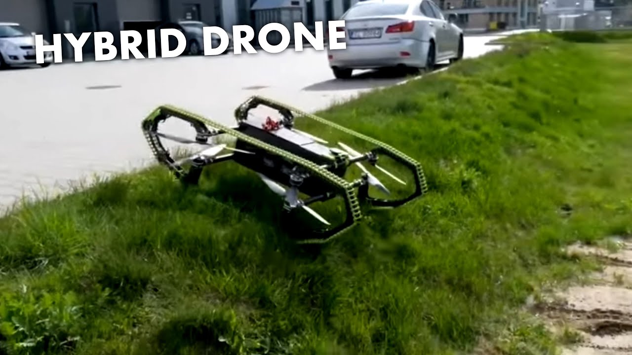 This Hybrid drone can drive and fly with ease