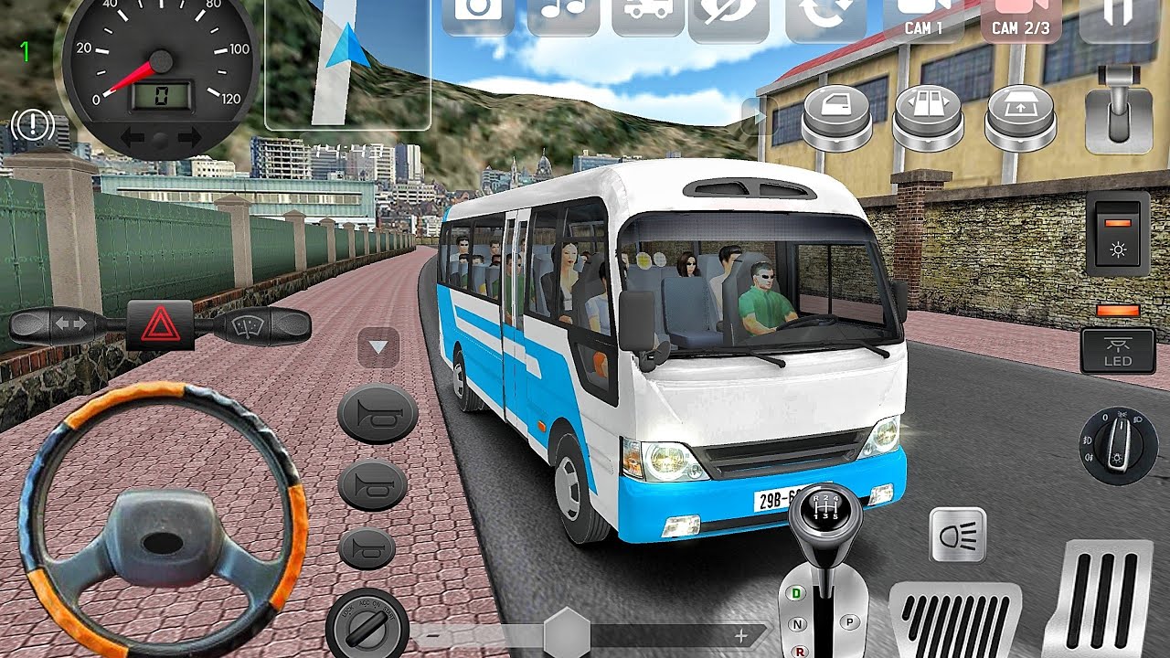 New Hyundai County Bus Duty City Driving 3D! Minibus Simulator Vietnam - Bus Game Android Gameplay