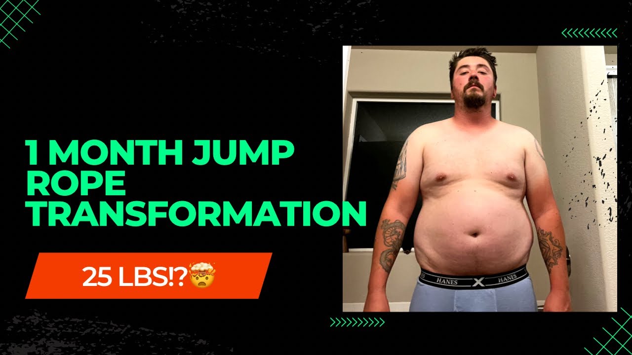 1 Month Jump Rope Transformation! #weightloss #motivation #fitness