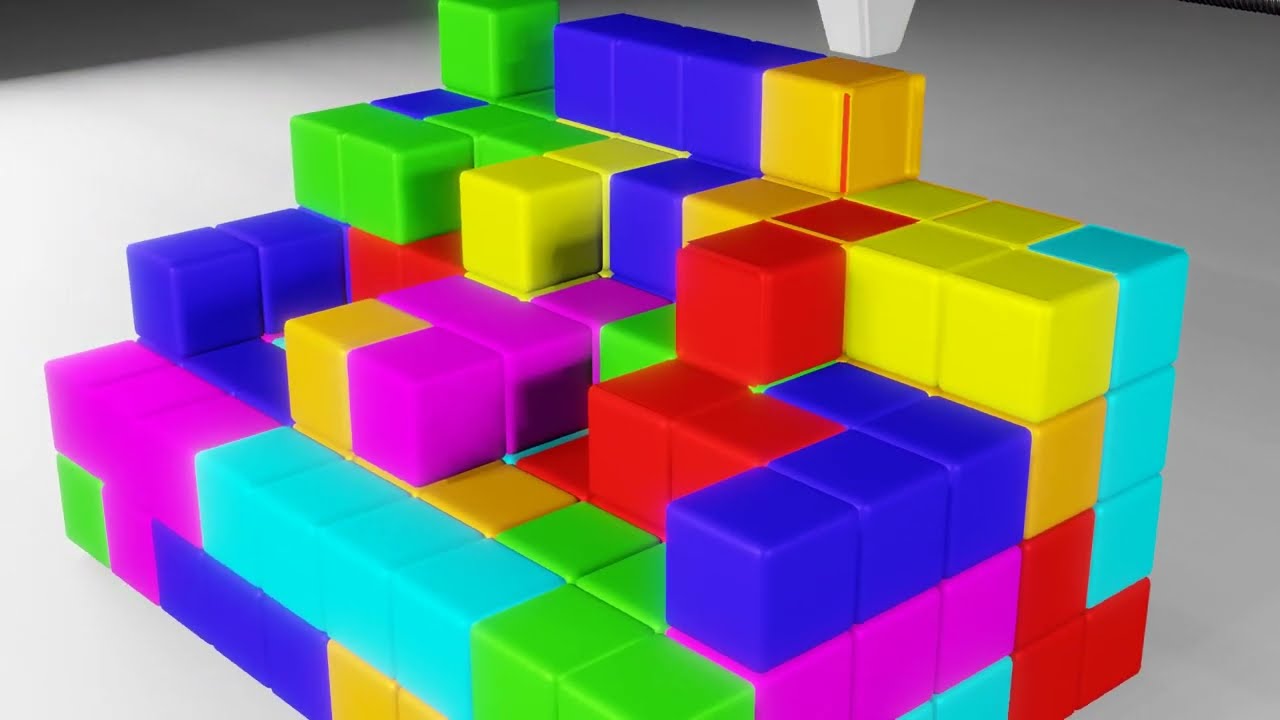 3D Printing 3D Tetris 3D - Intriguing ASMR