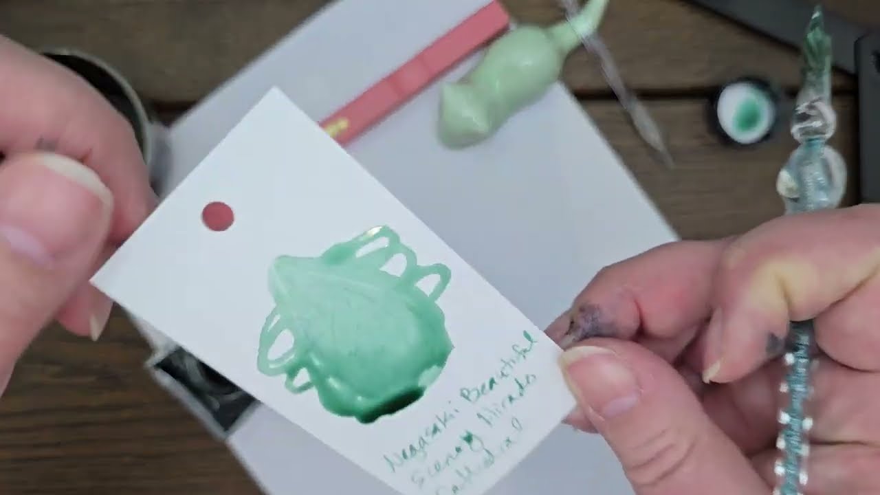 Hirado Cathedral Green Ink Review Nagasaki Beautiful Scenery Fountain Pen Ink Ishimaru Bunkoudou