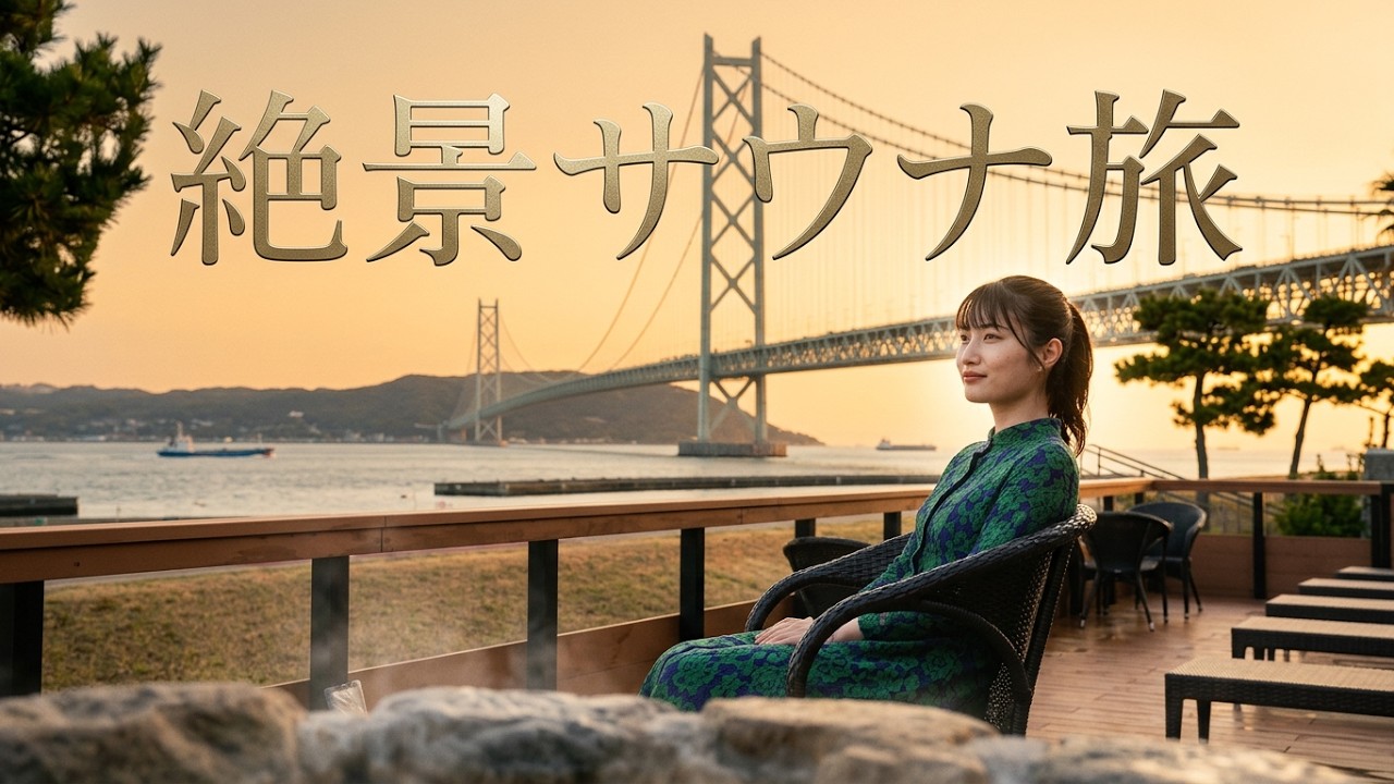 明石海峡大橋を望むサウナ旅★スパ専太平のゆ【気ままに女子的サウナ旅】