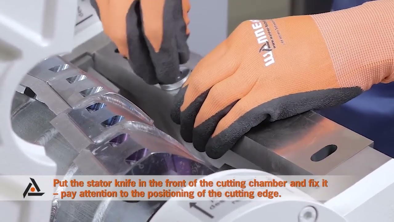 Wanner Dynamic Series Granülatör - Plastik Kırma Makinesi Bıçak Değişimi