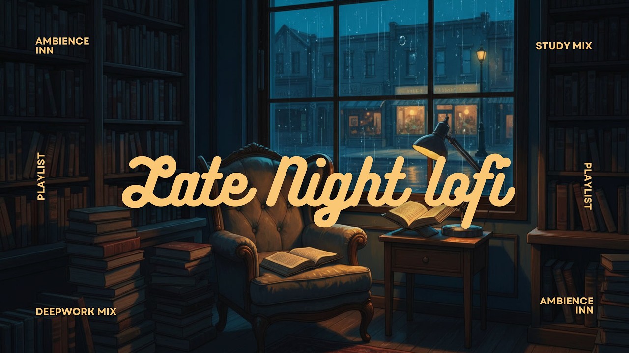 Deep Work Music 🌙 (1 Hour) — Quiet Library Desk by the Window