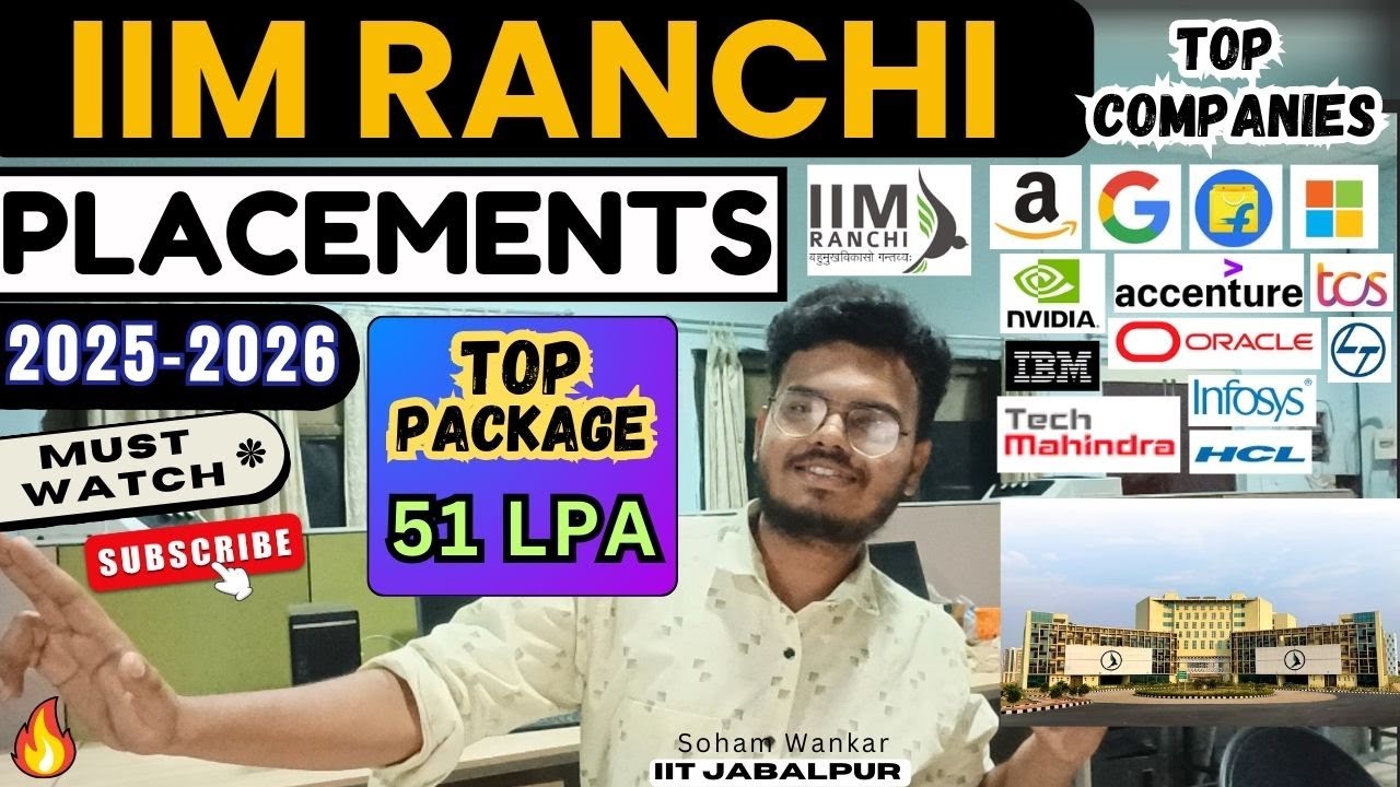 IIM Ranchi Placements 2025 - 2026 | Placement Statistics - IIM Ranchi | Must Watch Before Admission!