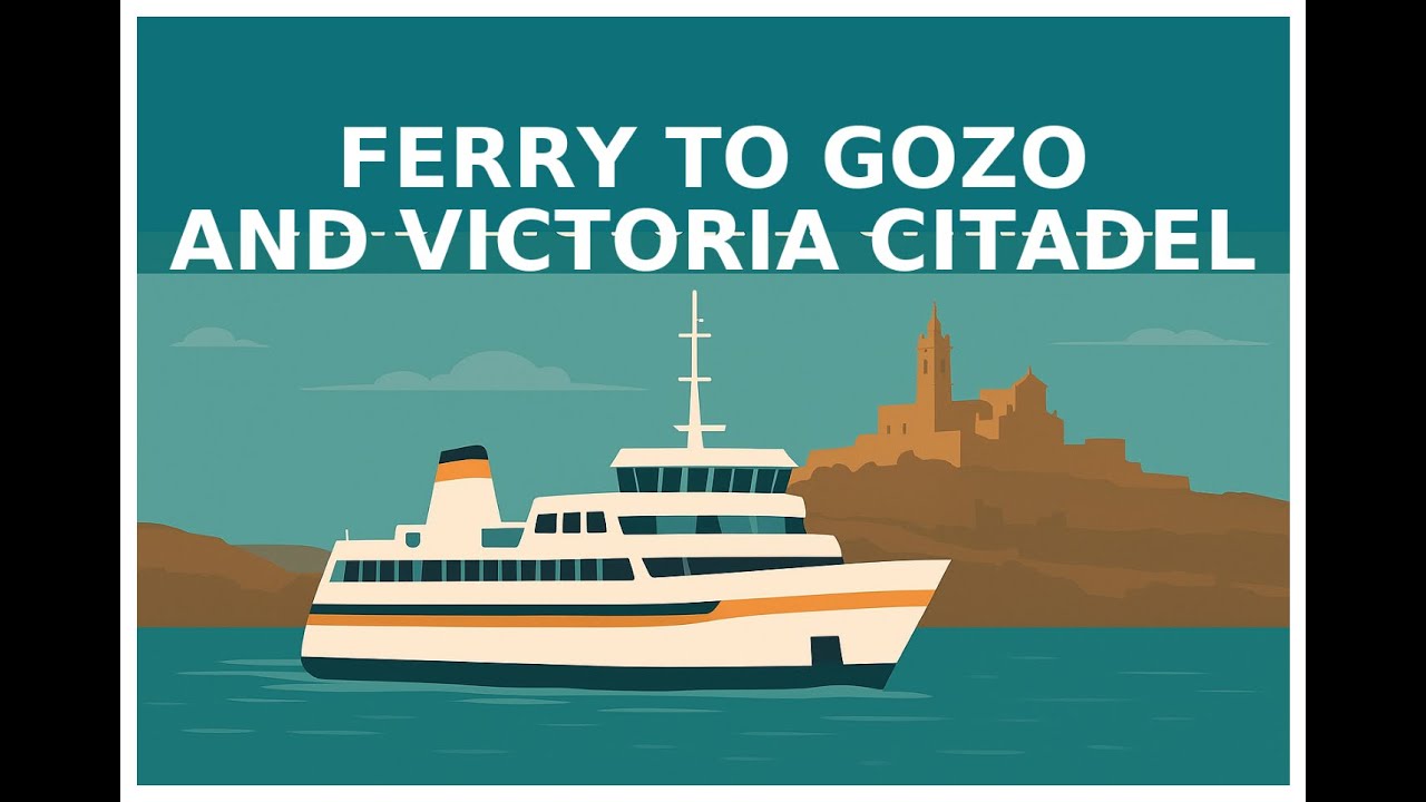MALTA 4K. FERRY TO GOZO & VICTORIA BUS TOUR  -  TRAVEL NOVEMBER 2025.