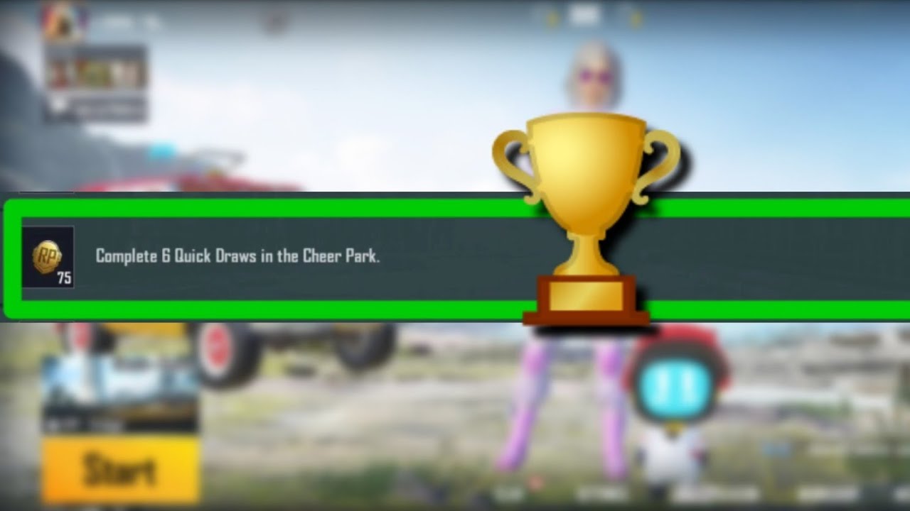 COMPLETE 6 QUICK DRAWS IN THE CHEER PARK | HOW TO DO COMPLETE QUICK DRAWS IN THE CHEER PARK