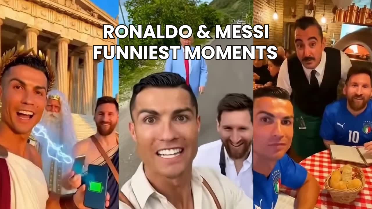 RONALDO & MESSI FUNNIEST MOMENTS / PART 5 🐐😂