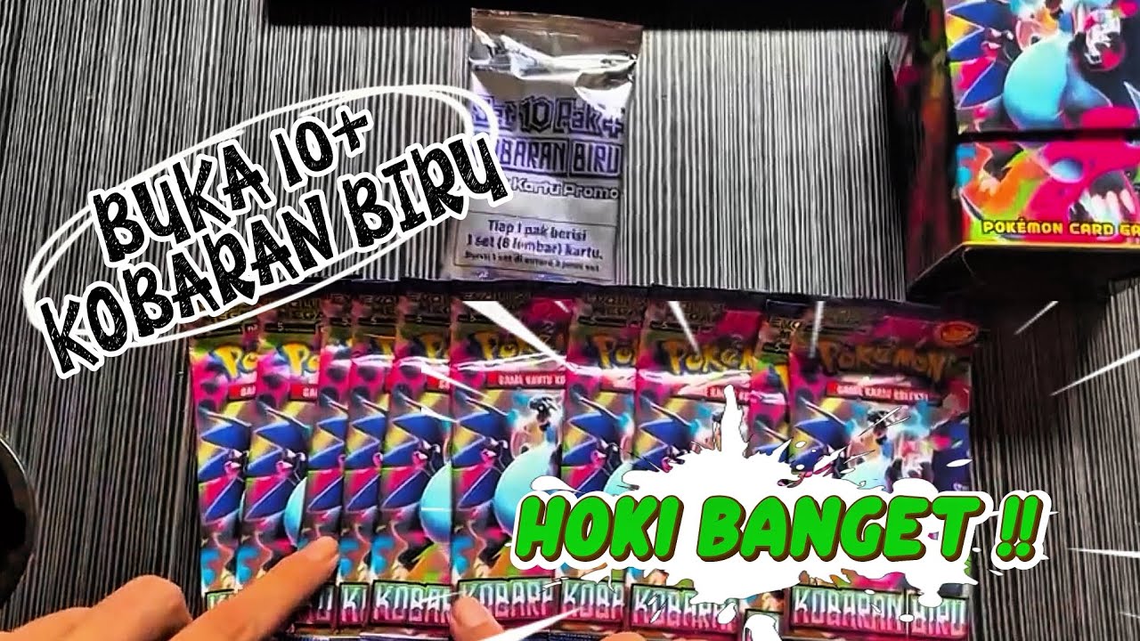 HOKI BANGET!!! BUKA PACK 10 PLUS KOBARAN BIRU