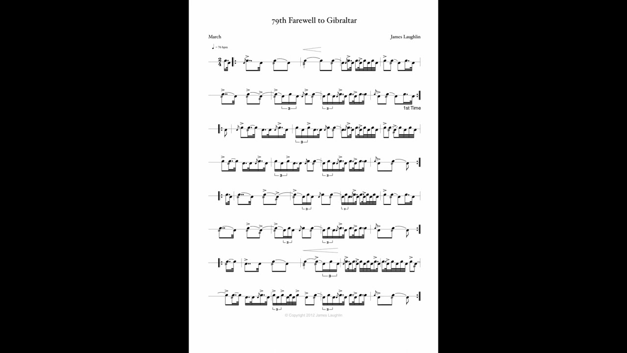 79th Farewell to Gibraltar (PLAYALONG)