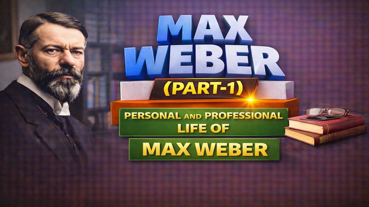 41-Max Weber (Part-1)-Personal Life of Weber, Sociological Work of Max Weber-Interpretivism