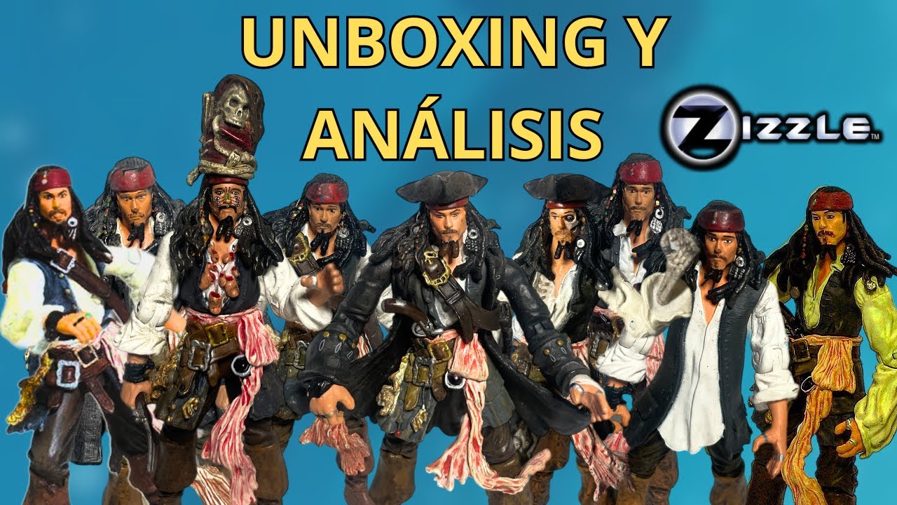 Todas las figuras de Jack Sparrow fabricadas - Zizzle 2006-2008- Unboxing y Análisis