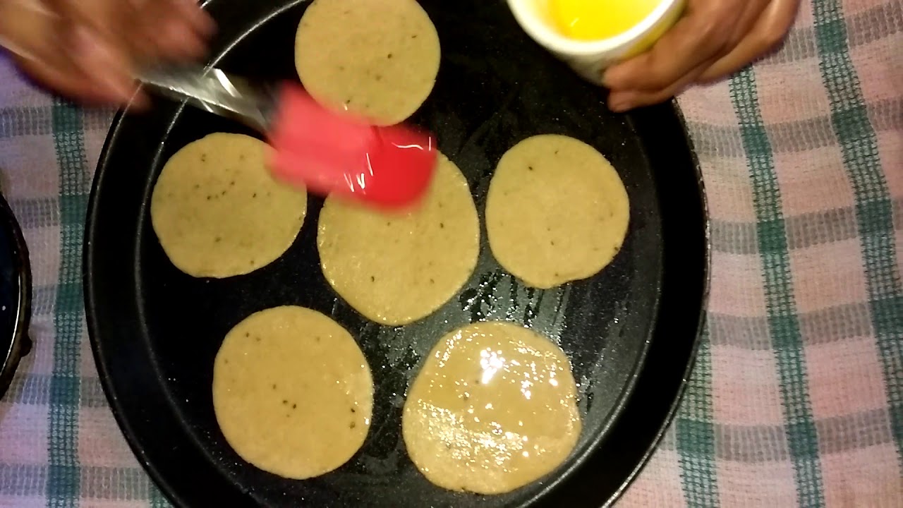 Crispy poori in microwave using slim fry mode