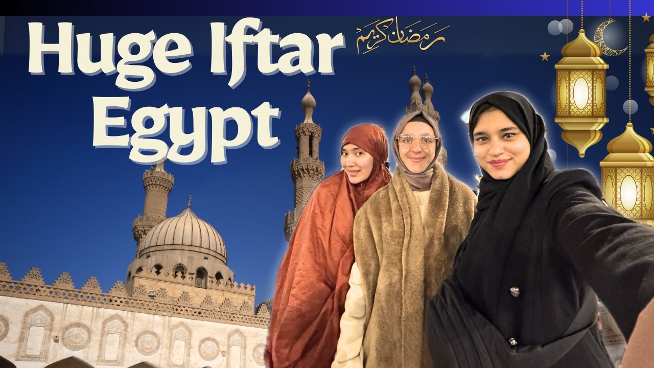 Egypt's Biggest Iftar At Al-Azhar Mosque | Ramadan Vibe In Egypt 2025 | Things To Do In Egypt