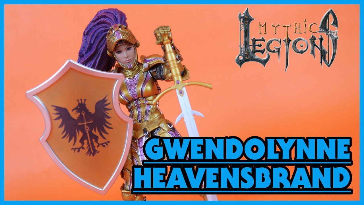 Four Horsemen Mythic Legions Advent of Decay GWENDOLYNNE HEAVENSBRAND Action Figure Toy Review