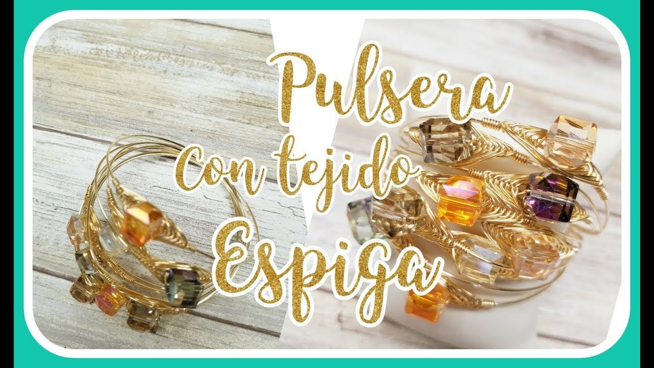 PULSERA CON TEJIDO ESPIGA