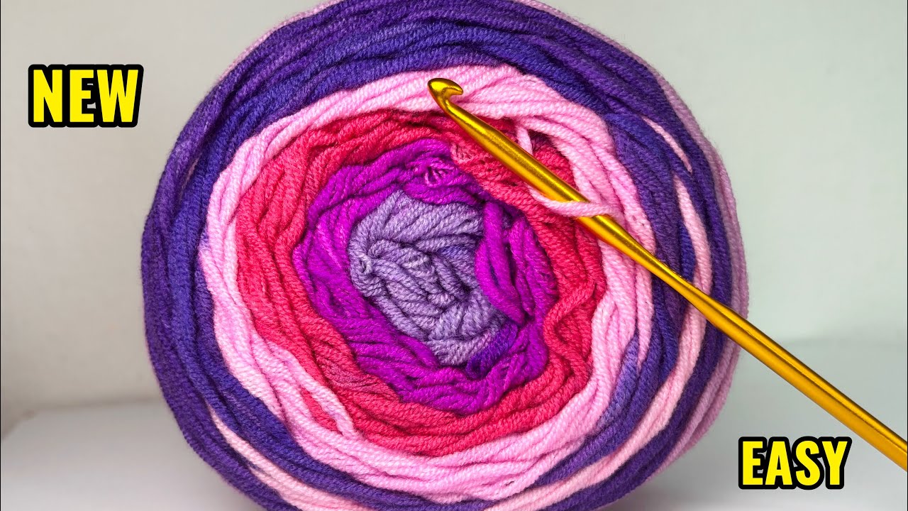 The Crochet Stitch That Will Take Over 2026! Super Easy One-Row Crochet Pattern!