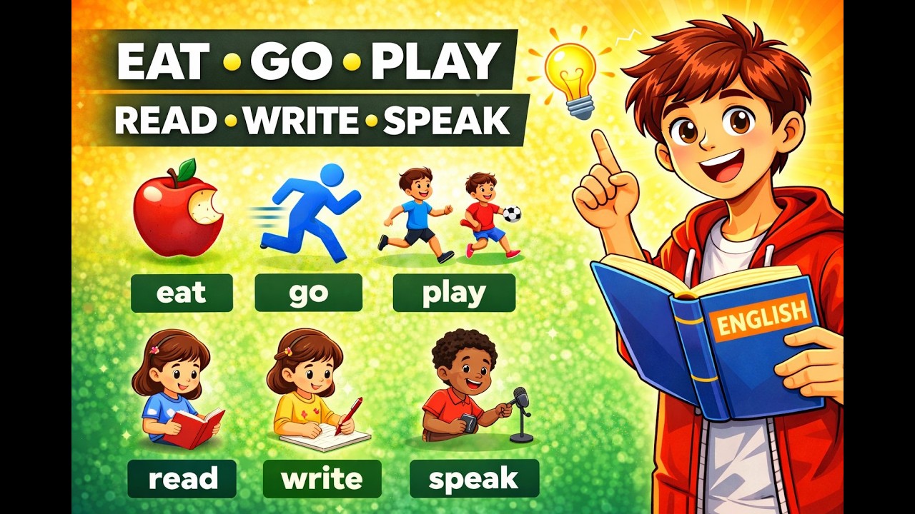 Basic Verbs in English | Action Words for Beginners | Speak English Easily