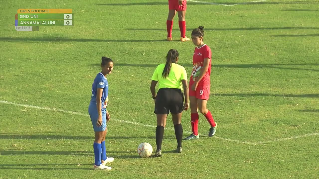 Girl's FOOTBALL ⚽️ GND University vs Annamalai University - Khelo India University Games 2022