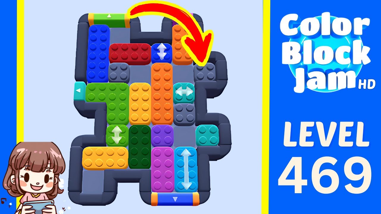 Color Block Jam Level 469 Solution Walkthrough