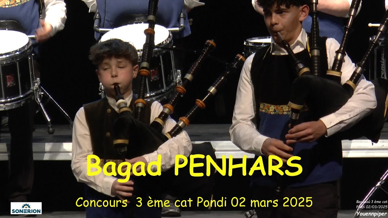 2025 Bagad PENHARS  3ème cat Pondi  02 mars Youennpiper
