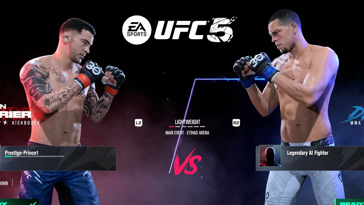 UFC 5 - *CRAZY WAR* - Dustin Poirier Vs Nate Diaz FULL FIGHT GAMEPLAY (PS5)