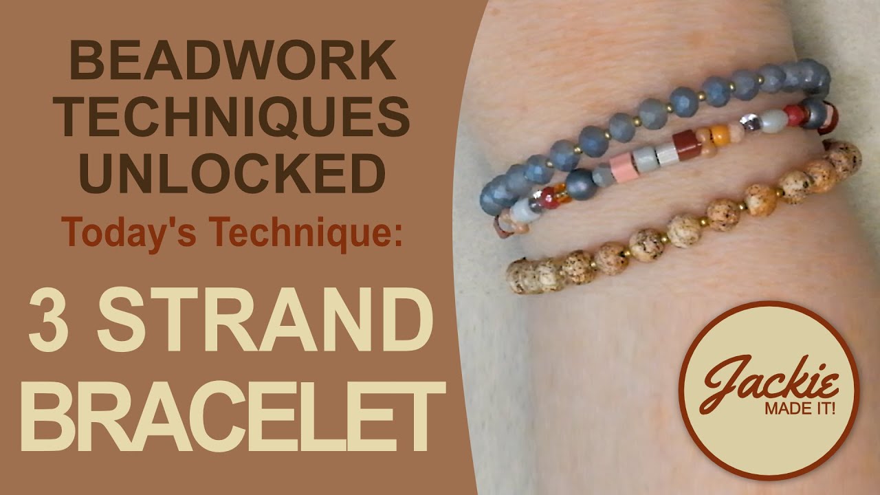DIY Triple Strand Bracelet using Bargain Bead Box Beads | Jewelry Making Tutorial