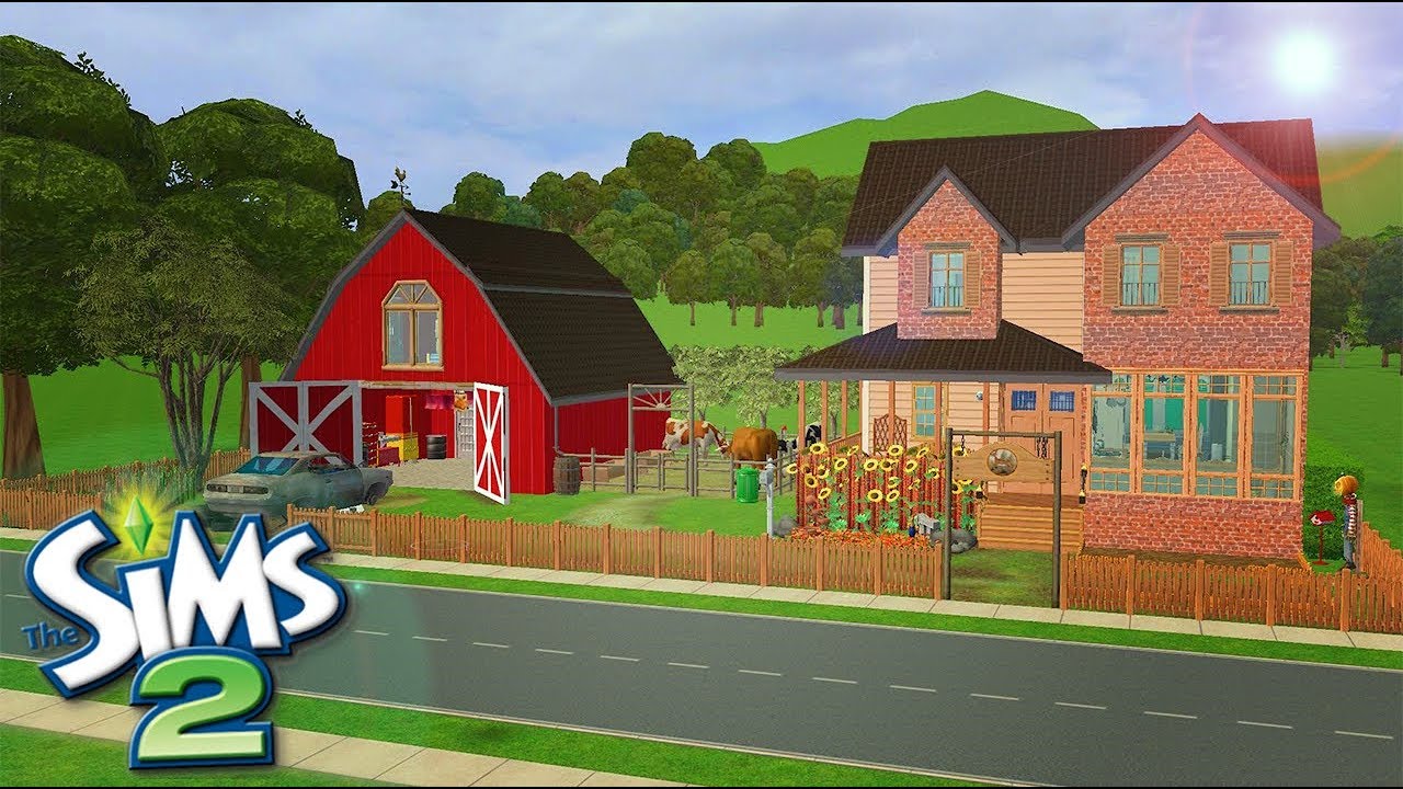 The Sims 2 Small Family Farm Speed Build! 🚜🍎