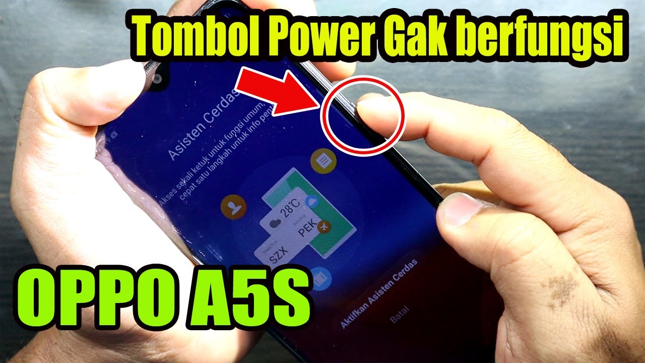Tombol on off oppo a5s tidak berfungsi  || Ganti tombol power oppo a5s rusak gampang..!!