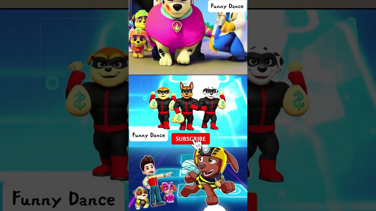 Paw Patrol Scary Chase 🆚 Ryder 🆚 Marshall Fun X Dance Cover | Tiles Hop _  #14 