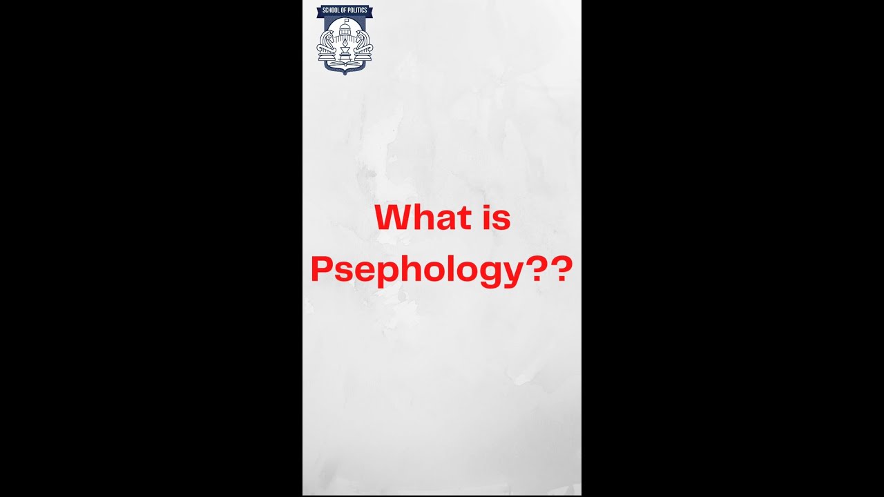 What is Psephology| Political Terms| Political Education| Pol Science| School of Politics