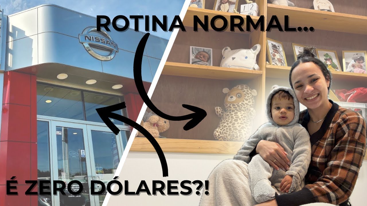 Vlog de mãe real nos EUA 🇺🇸 | Rotina com bebê + troca de óleo sem pagar nada!