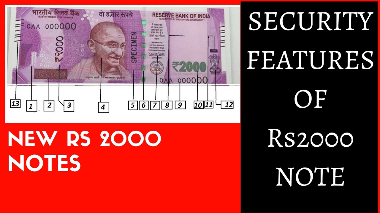 Security Features of Rs2000 Note