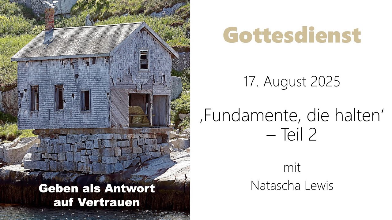 'Fundamente, die Halten - Geben als Antwort auf Vertrauen' mit Natascha Lewis